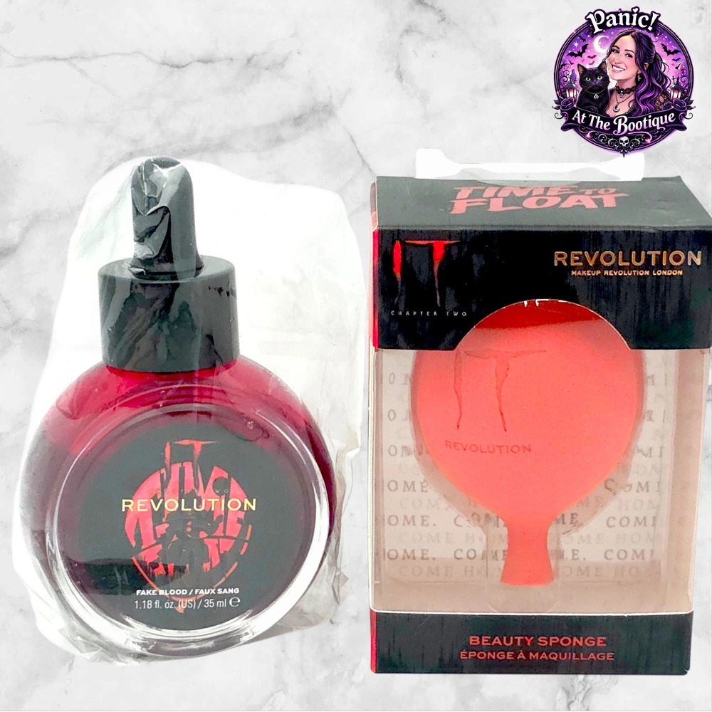Revolution IT Chapter Two Fake Blood & Beauty Sponge Set Pennywise Halloween NEW
